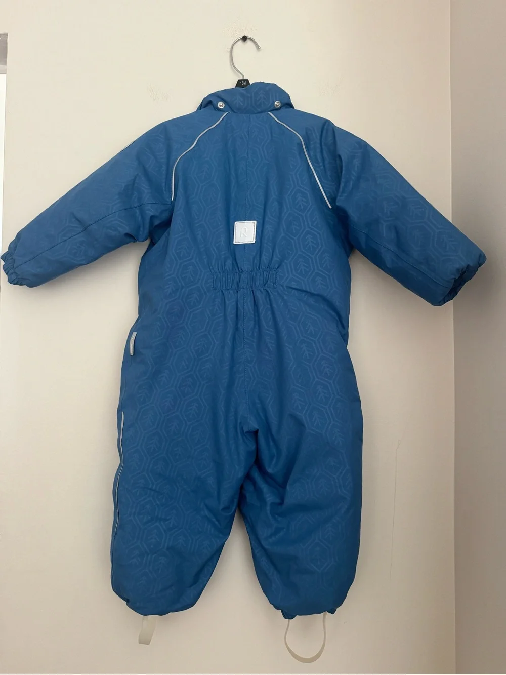 Kids Blue Insulated One-Piece Snowsuit